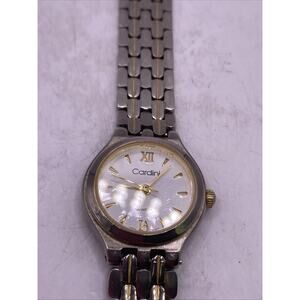 Cardini Womens Silver Tone Quartz Watch Works New Battery